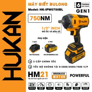 Máy siết bulong pin HK-IPW0750BL