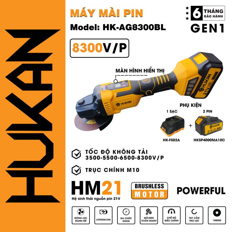 Máy Cắt Mài Sử Dụng Pin Hukan HK-AG8300BL 1 MAI PIN HK AG8300BL 768x768 1