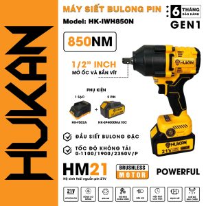 Máy siết bulong pin HK-IWH850N