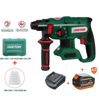 Combo máy khoan búa dùng pin 21V Dekton M21-RH2603ATC