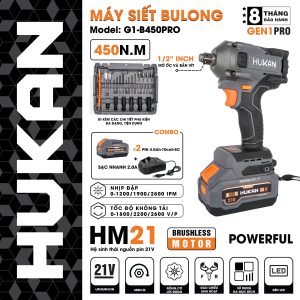 Máy siết bulong đầu 2 trong 1 (GEN1 PRO) G1-B450PRO