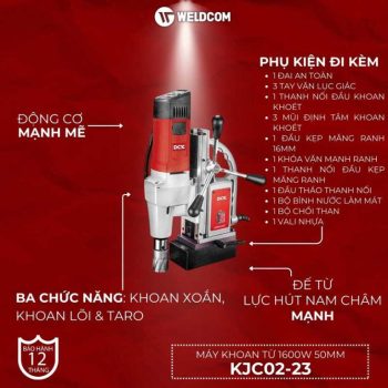 Máy khoan từ 1600W 50mm KJC02-23 – DCK